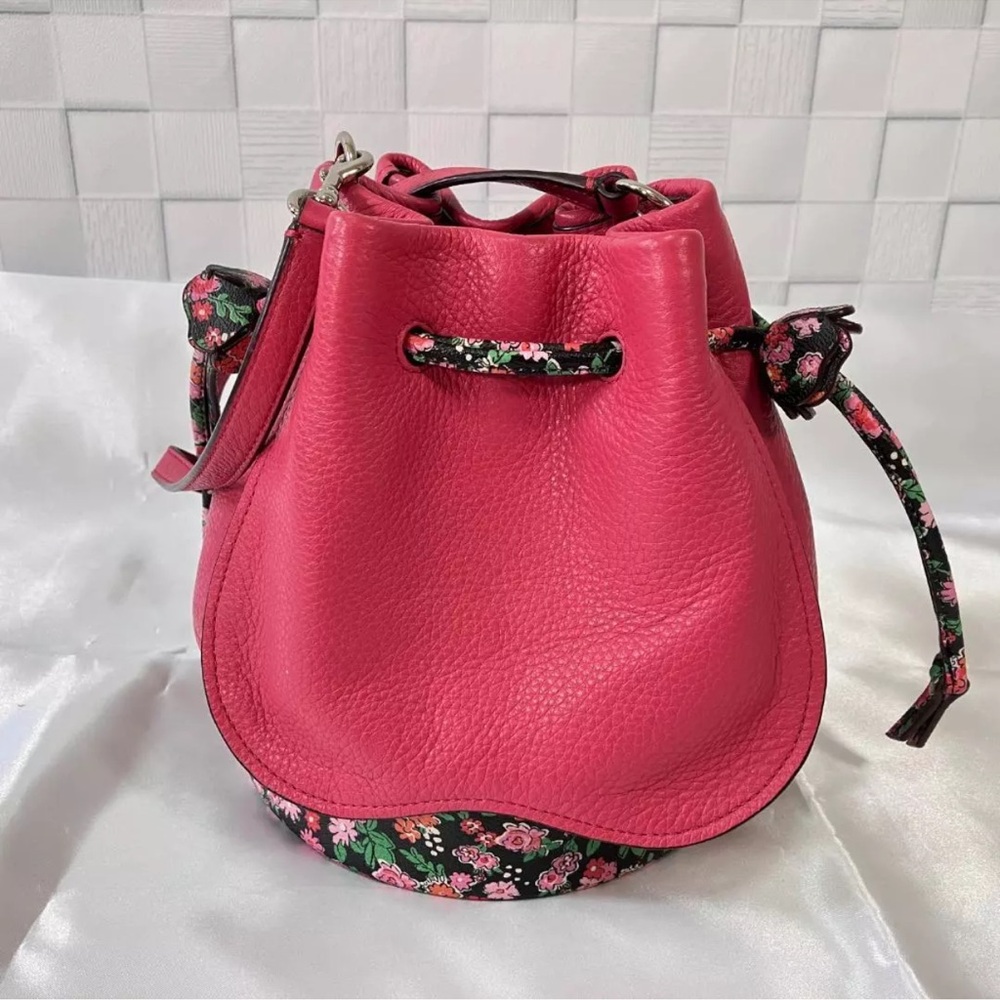 Coach Petal Bag In Leather Floral Mix Crossbody Bag F57543. - Picture 2 of 12